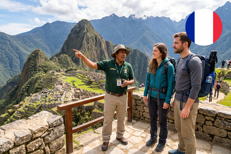 Guida a Machu Picchu in francese