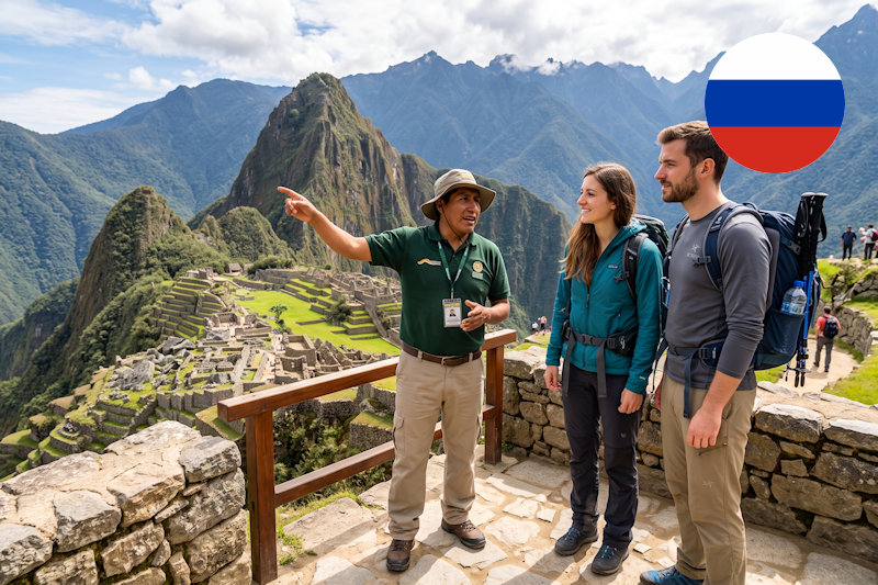 Guida a Machu Picchu in russo