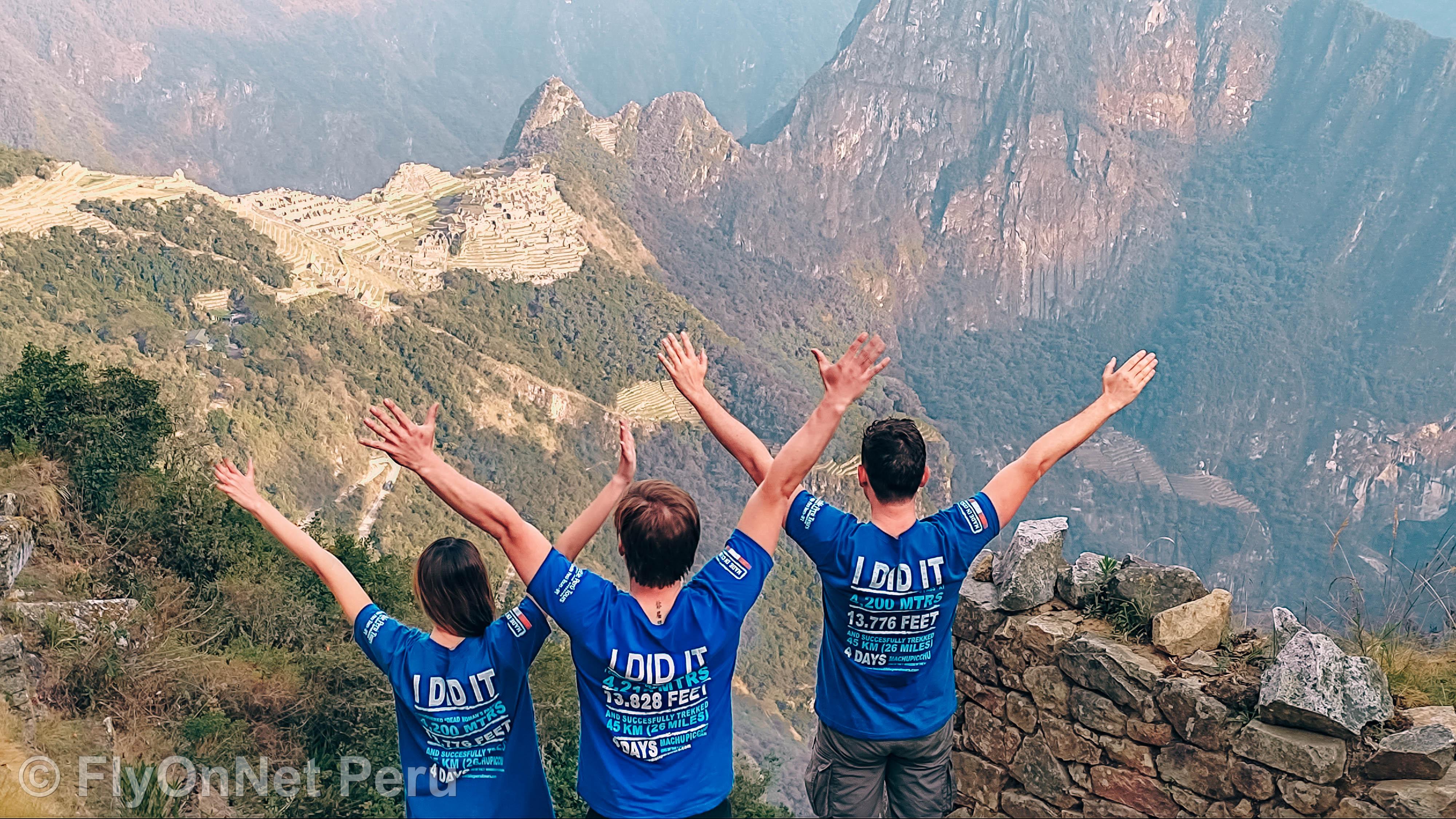 Album fotografico: Arrivo del gruppo di escursionisti a Machu Picchu